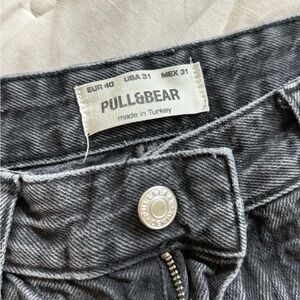 Pull&Bear Charcoal Denim Trousers